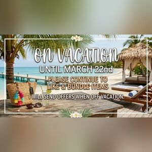 Tropical Vacation Announcement Sign